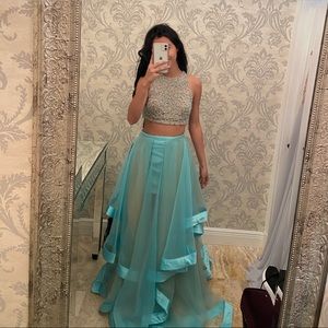 Terani couture blue dress